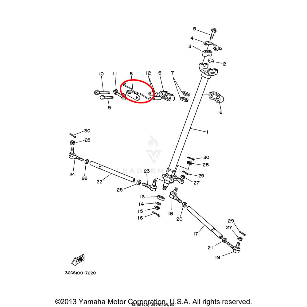 Banshee Steering Stem Bracket