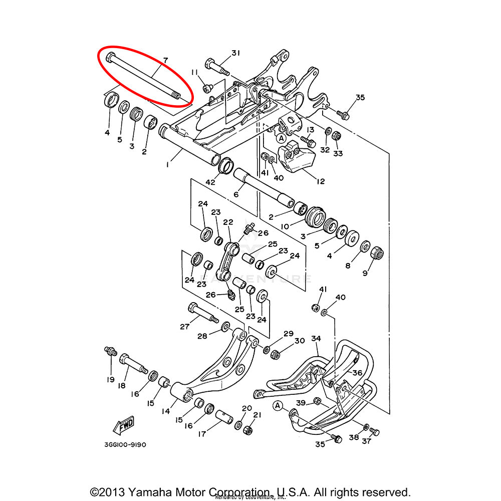 Banshee Swing Arm Bolt