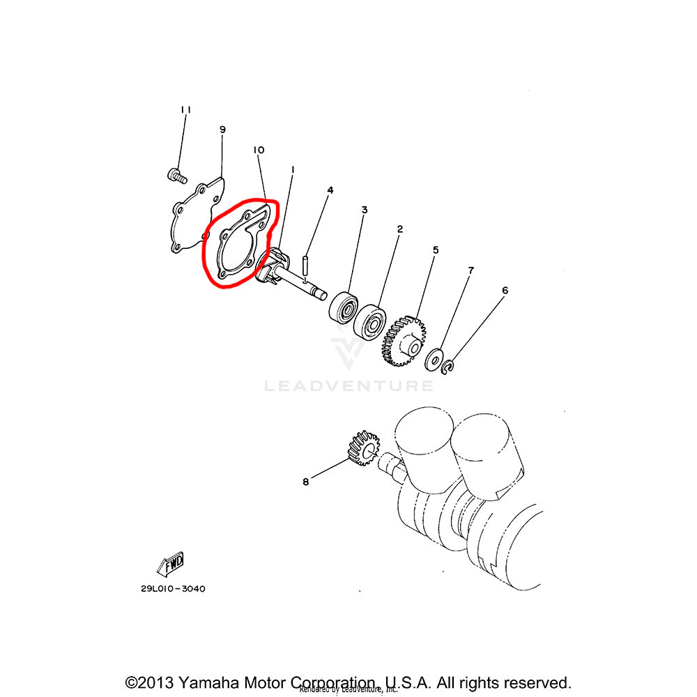 Banshee Water Pump Gasket