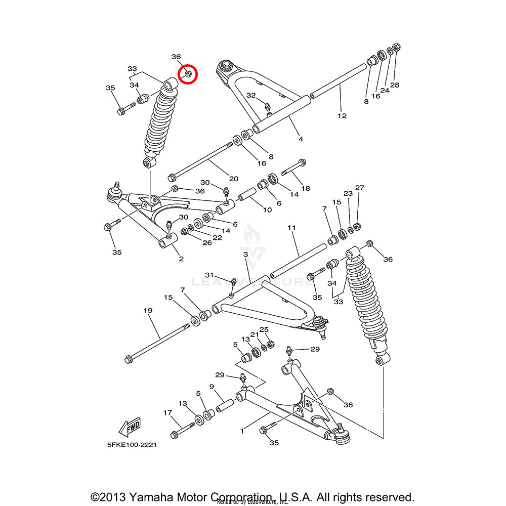 Banshee Shock Lock Nut