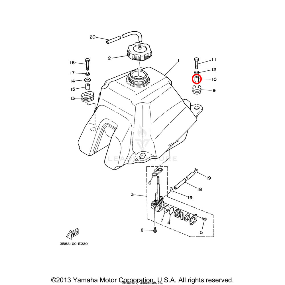 Banshee Fuel Tank Collar