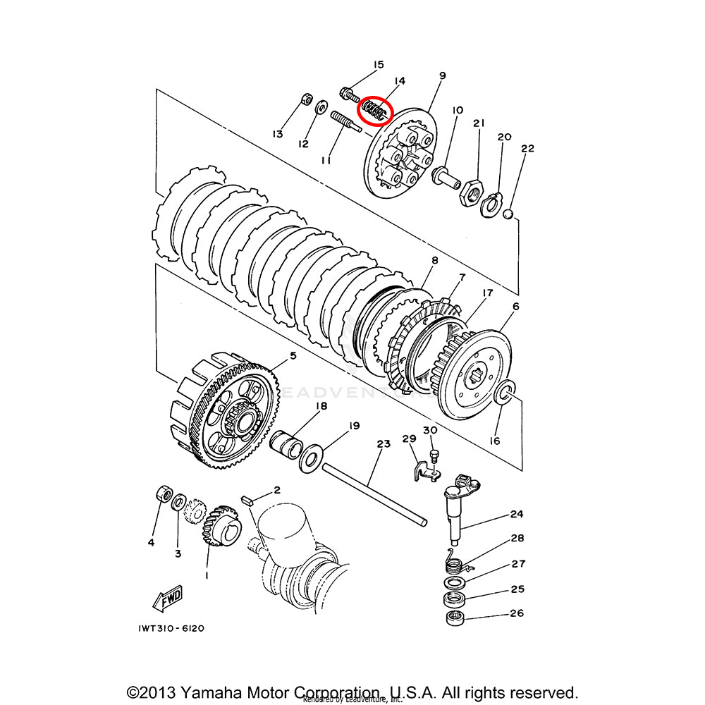 OEM Banshee Clutch Spring