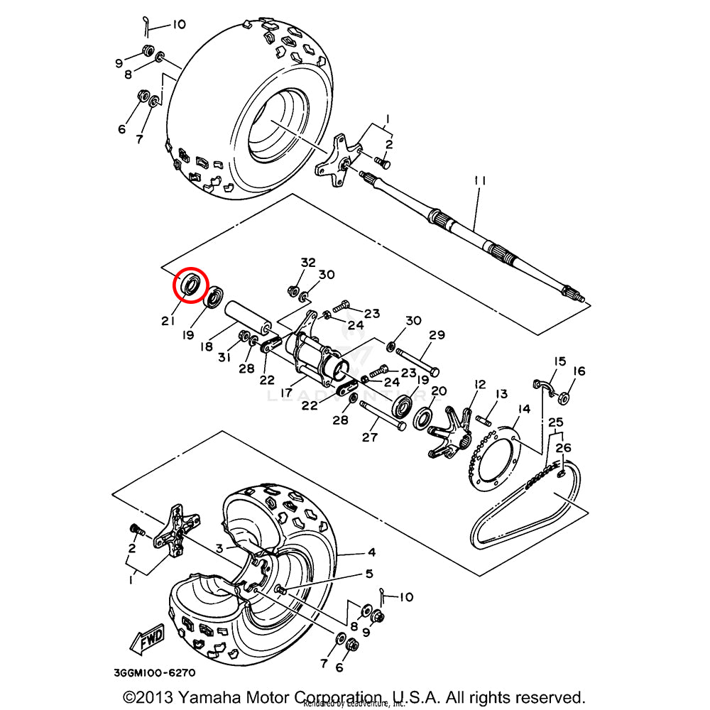Banshee Axle Carrier Seal