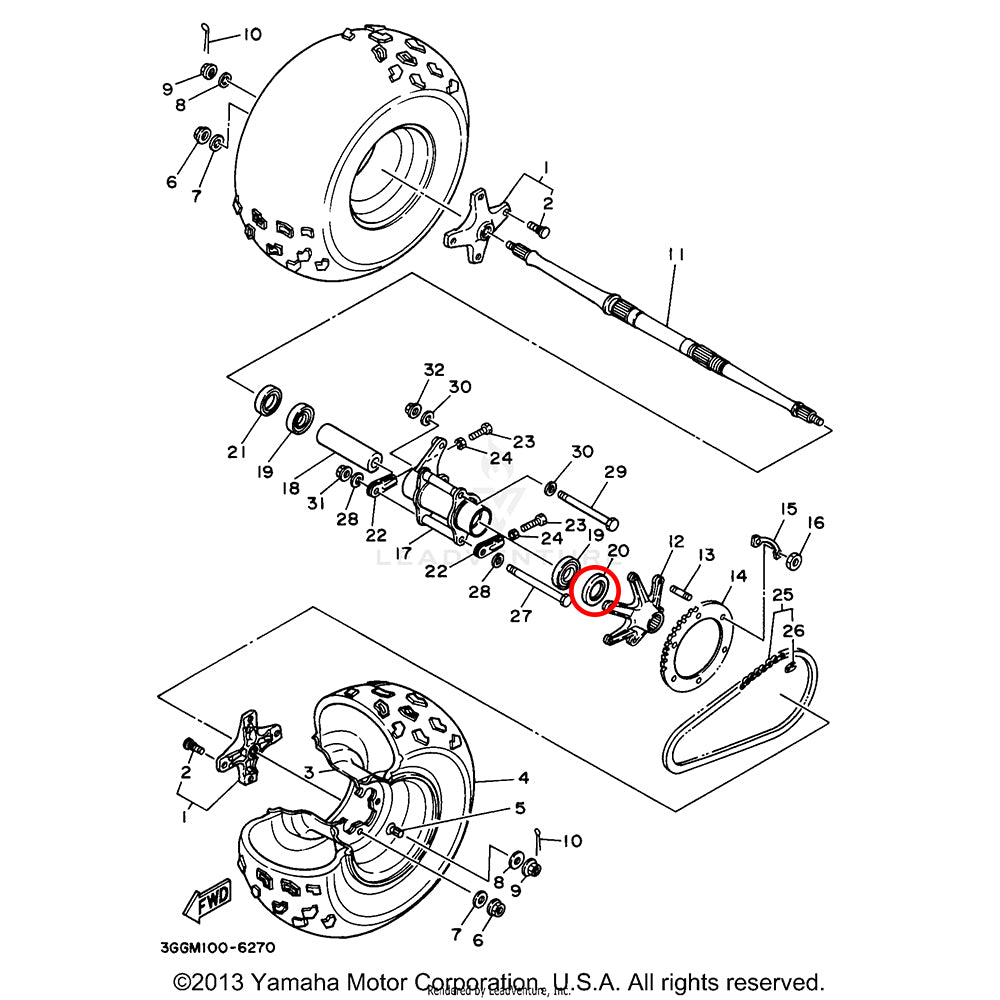 Banshee Axle Carrier Seal