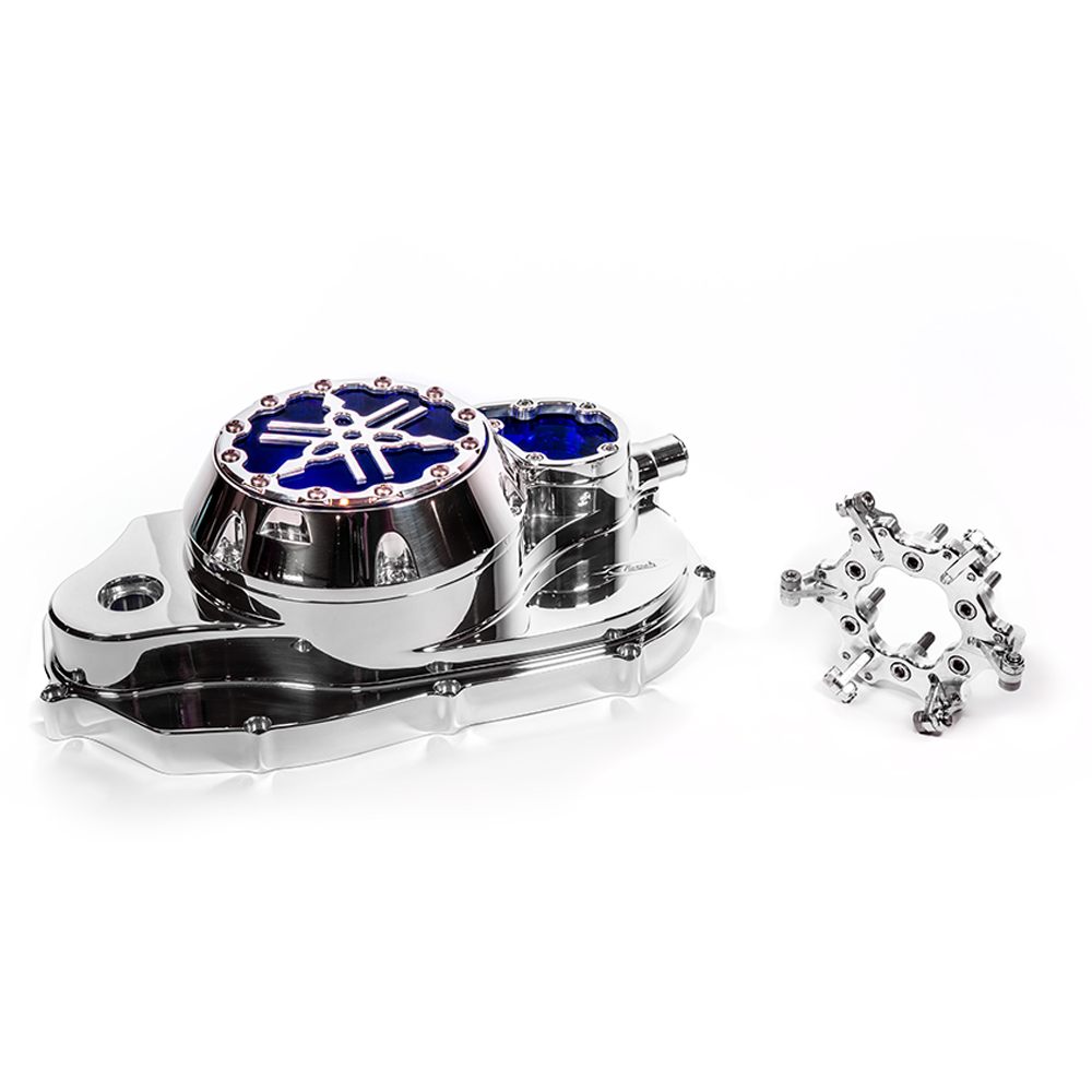 Banshee Billet Clutch Cover with Lexan Waterpump Cover