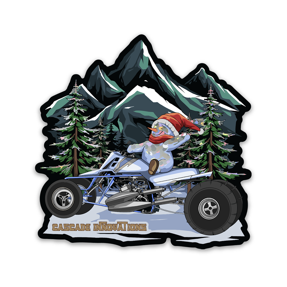 Cascade Sparkle Snowman Sticker