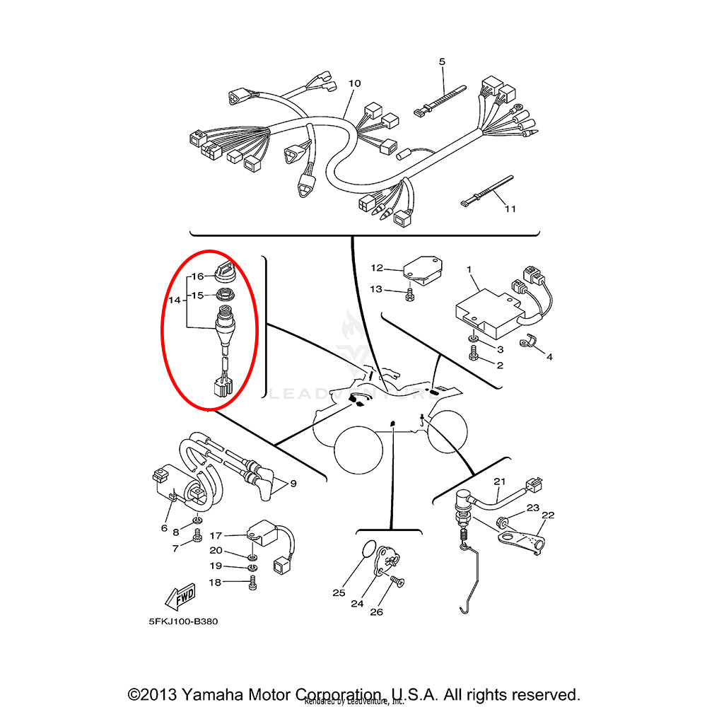Banshee Ignition Key Switch