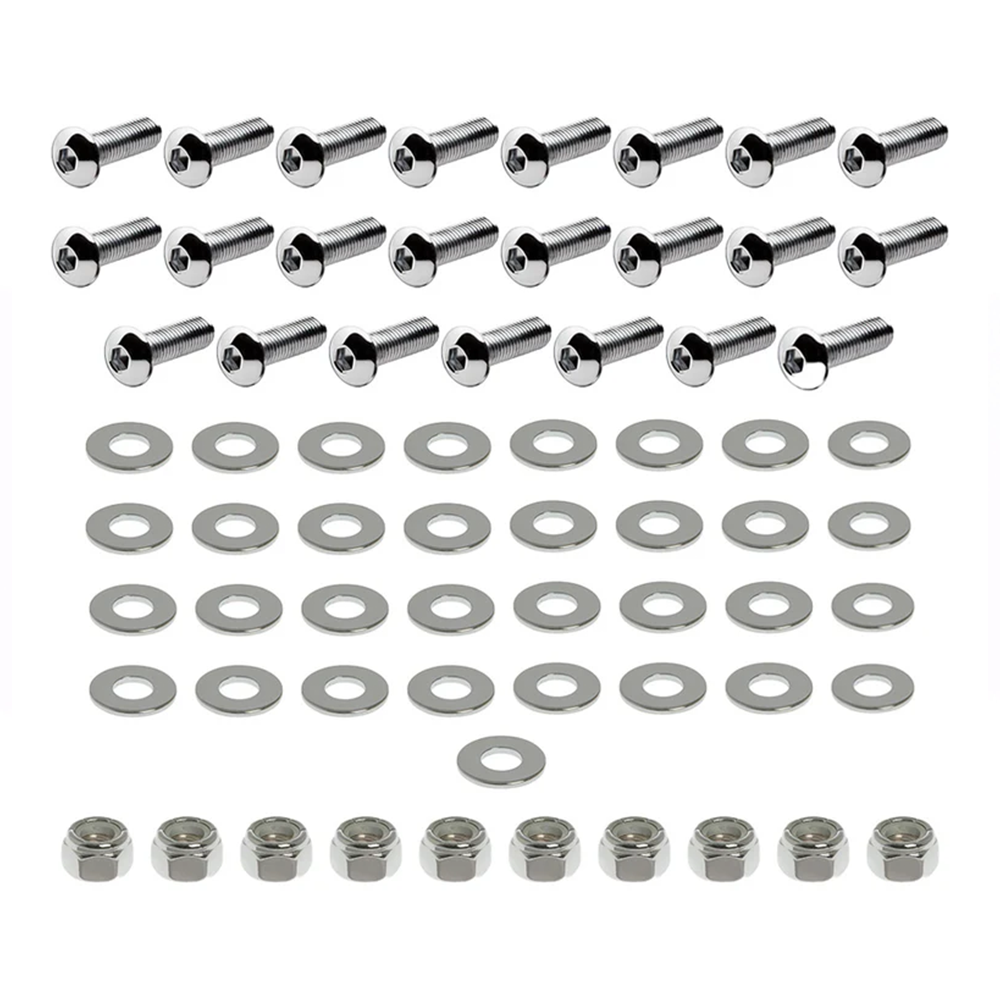 Banshee Chrome Bolt Kit for Stock Plastic