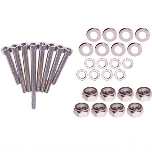 Full Set Of Chrome Case Bolts, Washers & Nuts