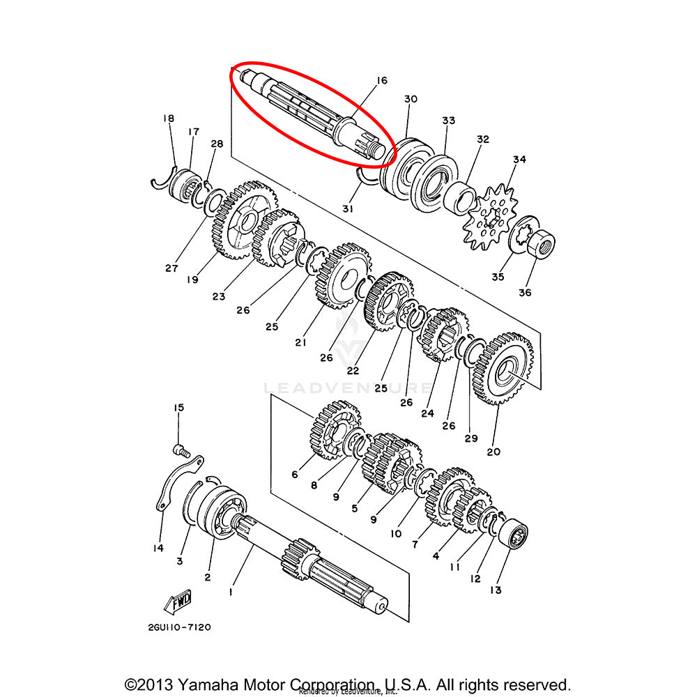 Banshee Counter Shaft