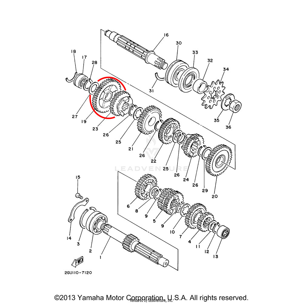 Banshee 1st Wheel Gear
