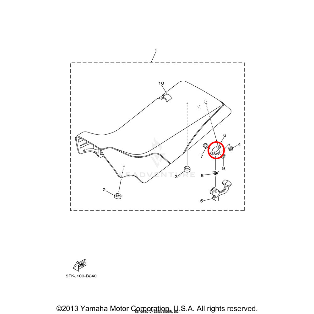 Banshee Seat Lever Bracket