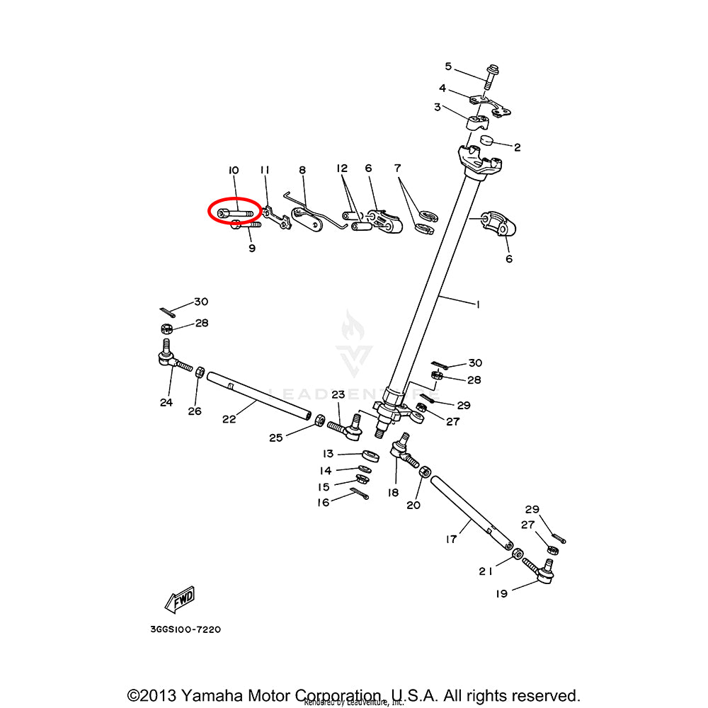 Banshee Upper Radiator Support Bolt