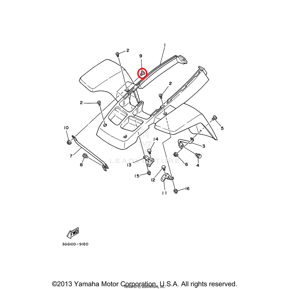 Banshee Fender Screw