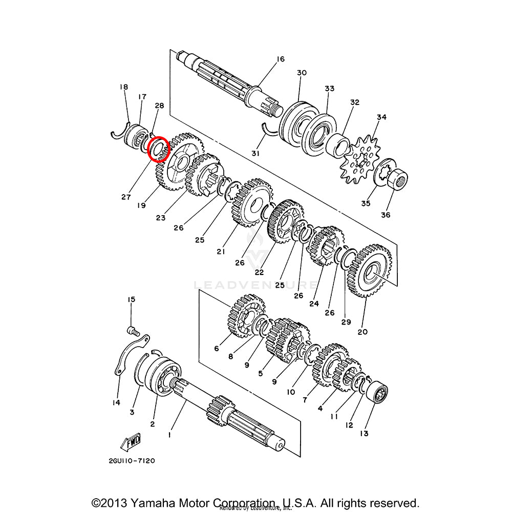 Banshee Transmission Washer