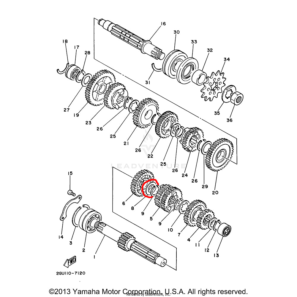 Banshee Transmission Washer