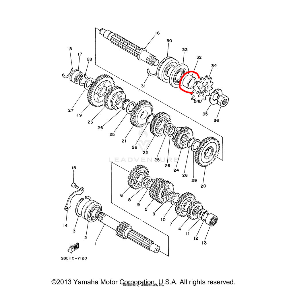 Banshee Counter Shaft Collar