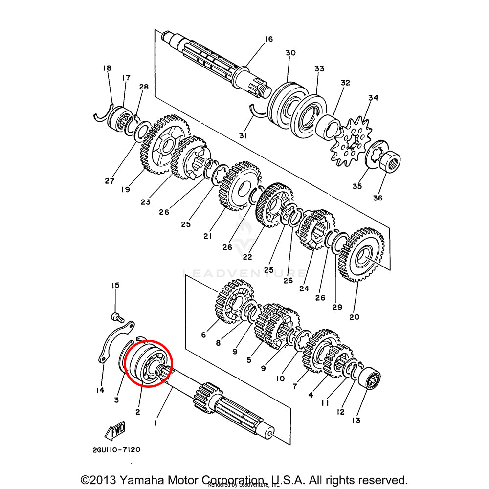Banshee Transmission Bearing