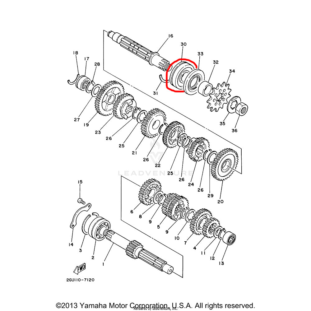 Banshee Counter Shaft Large Bearing
