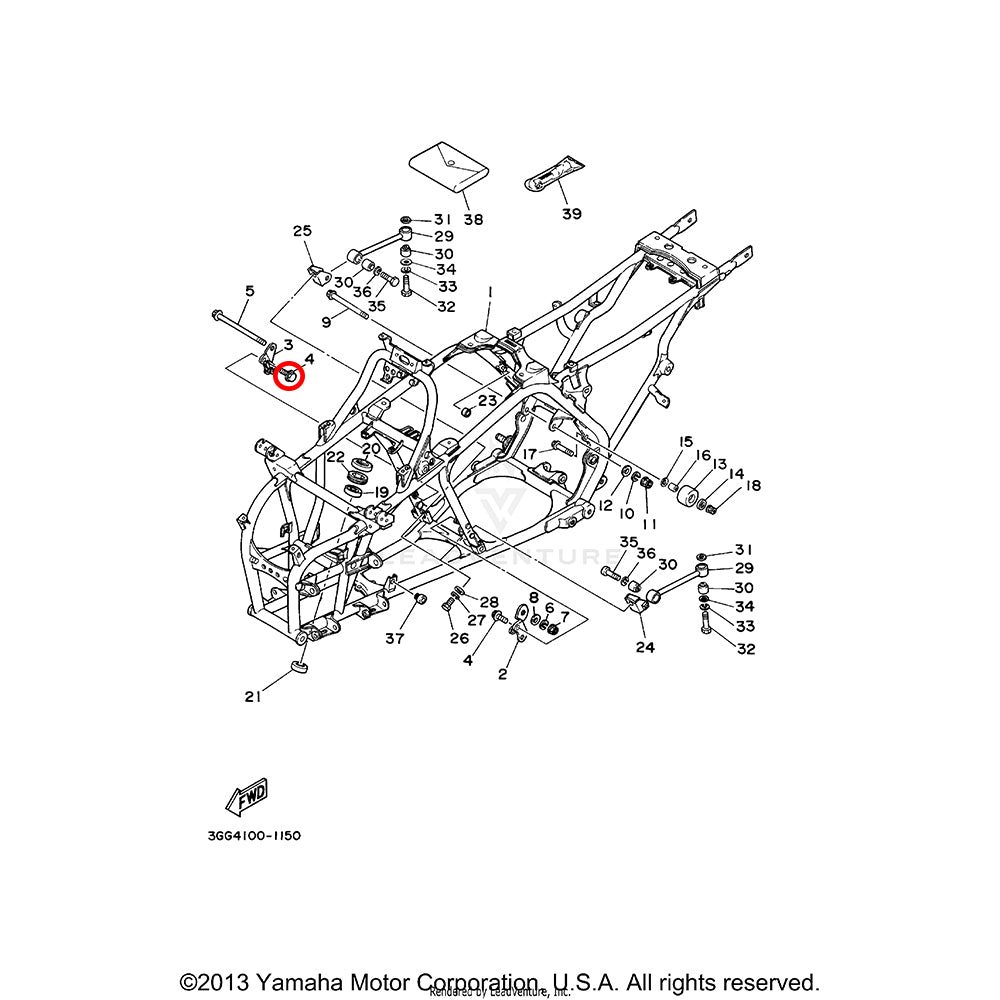 Banshee Engine Mount Bolt