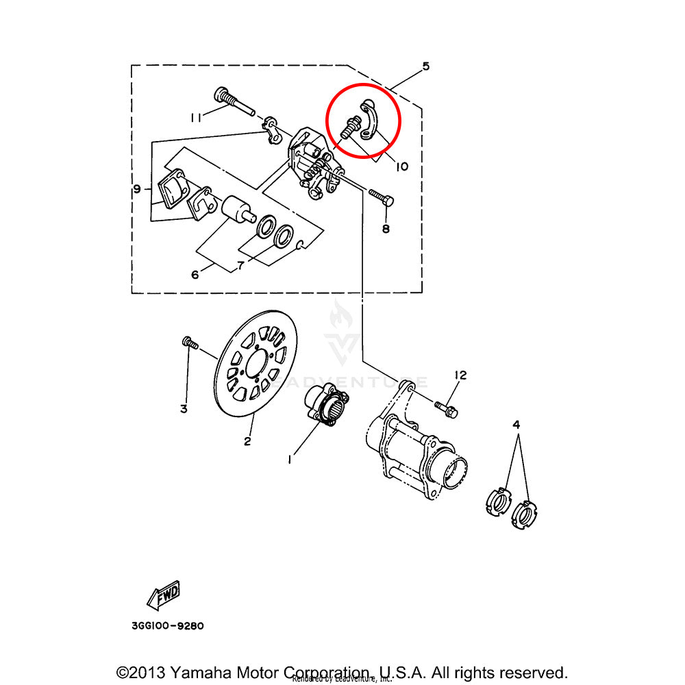 Banshee Brake Caliper Bleeder with Cover