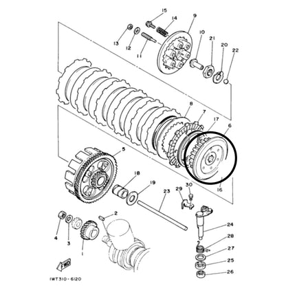 1A0-16371-00-00 Clutch Boss (111C)