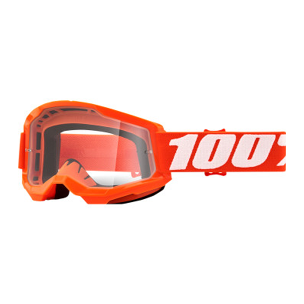 Orange Strata 2 Goggle With Clear Lens